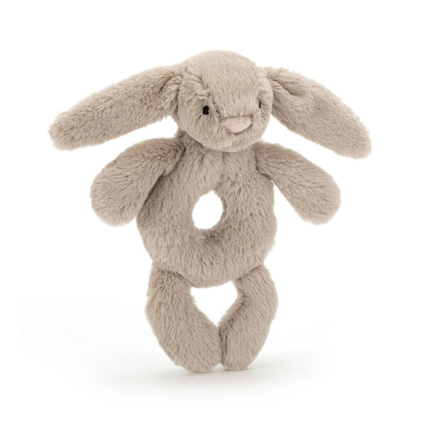 Bashful Bunny Beige Ring Rattle | Jelly cat