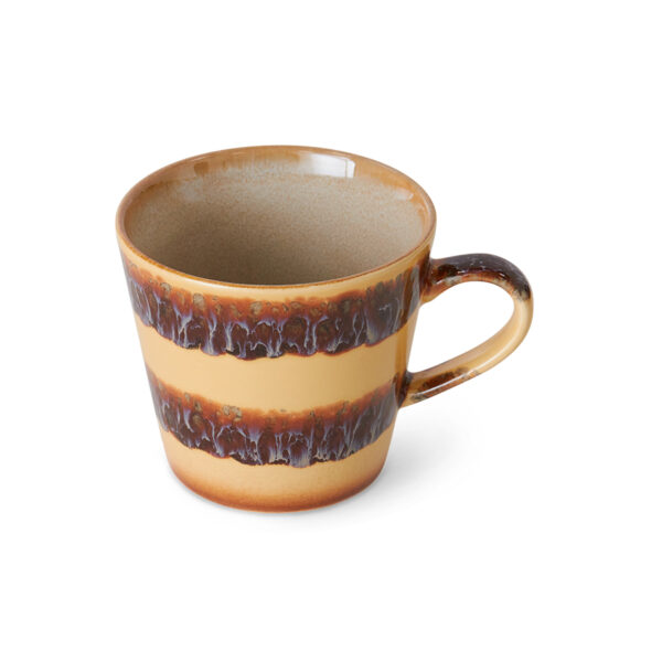 70s ceramics: cappuccino mug Cliffs | HK Living - Afbeelding 2
