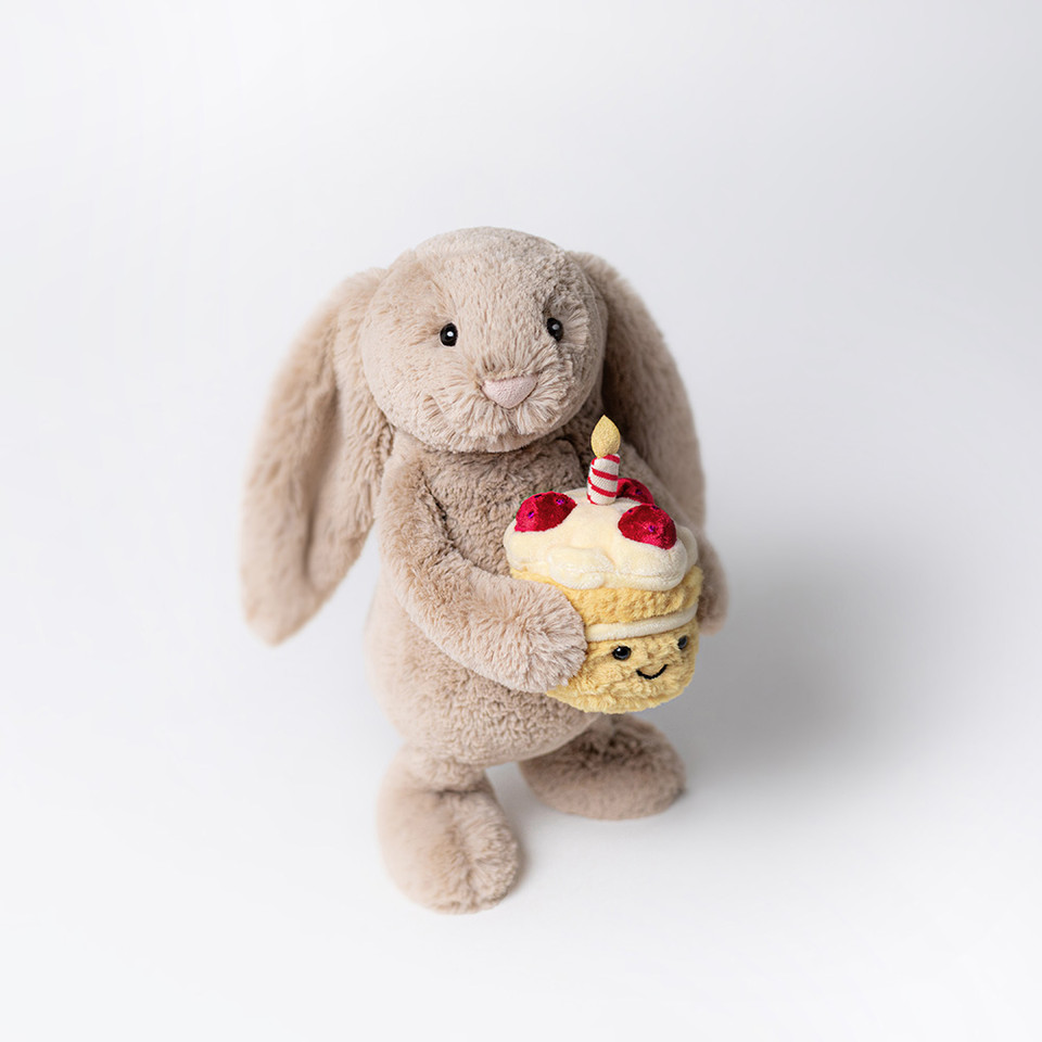 Bashful Beige Bunny 'Birthday' - Jellycat - Afbeelding 3