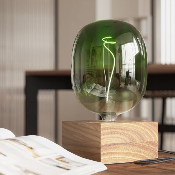 Tafellamp Square Calex - E27 - Wood - Afbeelding 2
