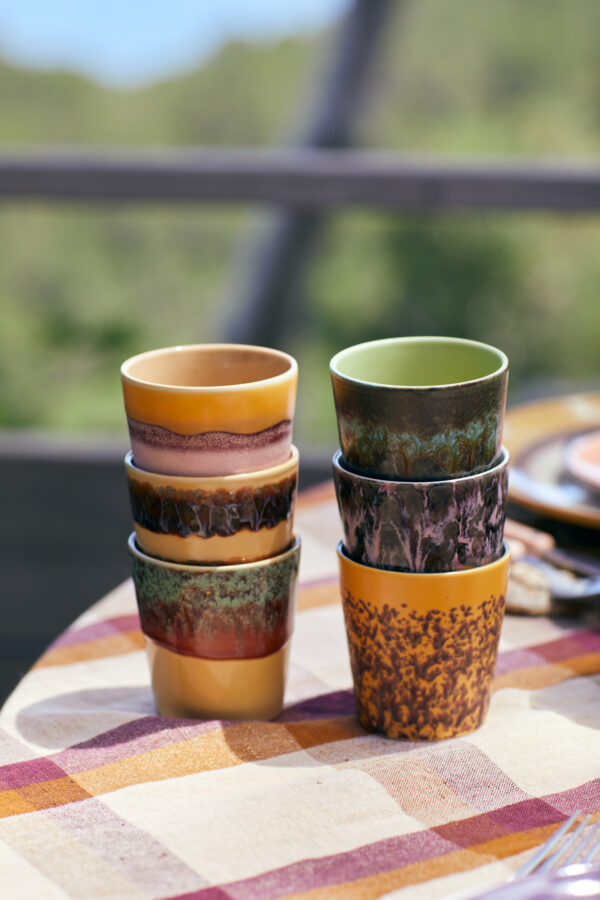 70s ceramics: coffee mug tidal | HK Living - Afbeelding 2