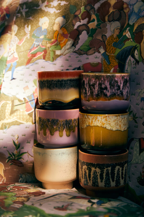 70s ceramics: small scented candle Valencia | HK Living - Afbeelding 3