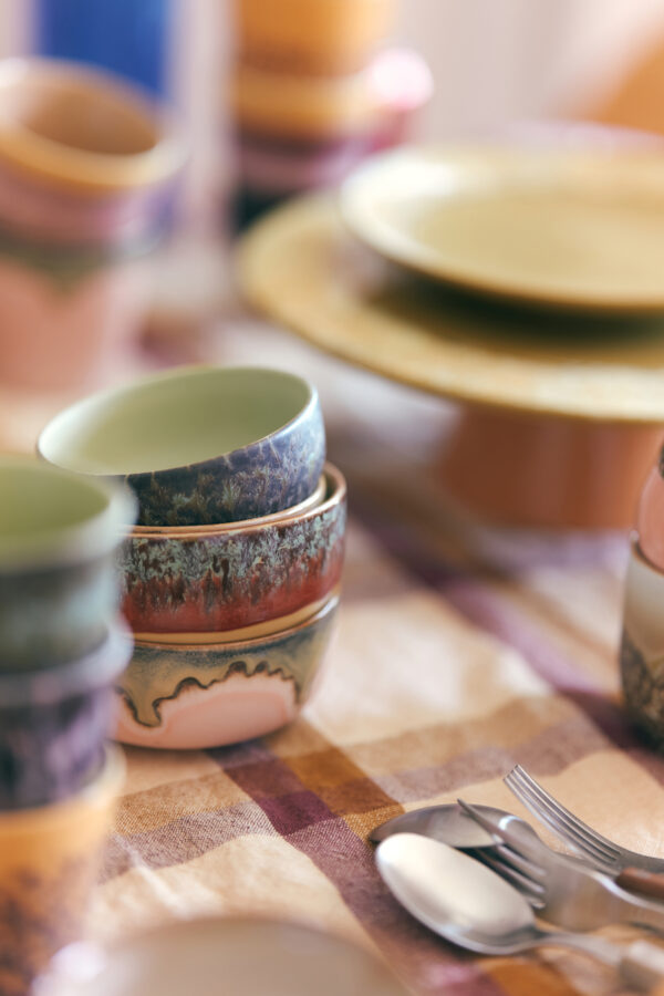 70s ceramics: dessert bowls harbour, set of 4 | HK Living - Afbeelding 4