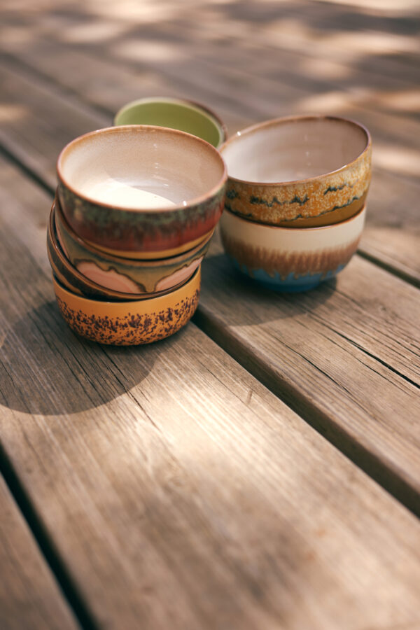 70s ceramics: noodle bowls seabreeze, set of 4 | HK Living - Afbeelding 3