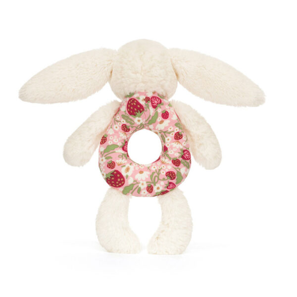 Blossom Cream Bunny 'Berry' Ring Rattle | Jellycat - Afbeelding 3
