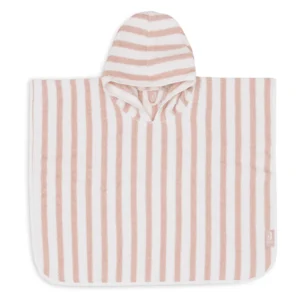 Badponcho Stripe Terry - Wild Rose | Jollein