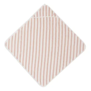 Badcape 75x75cm Stripe Terry, Wild Rose | Jollein