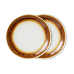70s ceramics: dinner plates supernova, set of 2 | HK Living