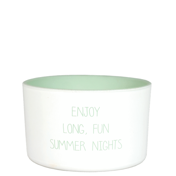 Buitenkaars - ENJOY LONG FUN SUMMER NIGHTS - Geur: Bella Citronella