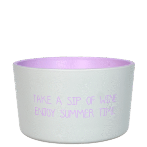 Buitenkaars TAKE A SIP OF WINE.  ENJOY SUMMER TIME. - Bella Citronella