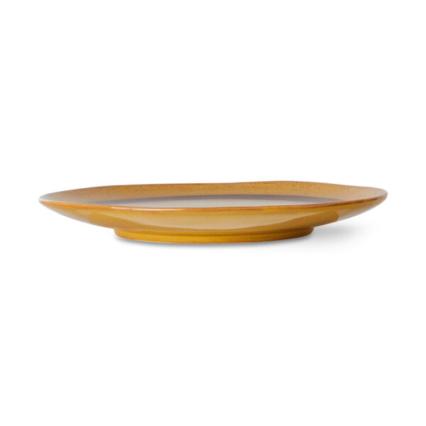 70s ceramics: dinner plates coconut, set of 2 | HK Living - Afbeelding 3