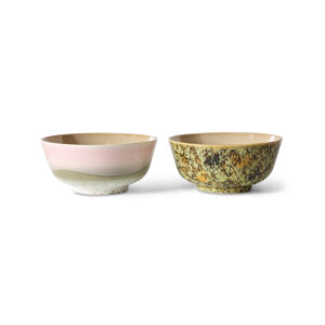 70s ceramics: ramen bowls ascend, set of 2 | HK Living