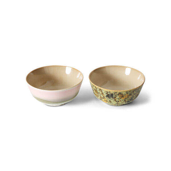 70s ceramics: ramen bowls ascend, set of 2 | HK Living - Afbeelding 2