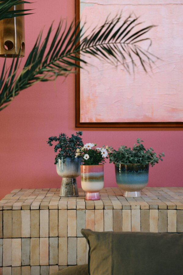 Retro flower pot lagoon | HK Living - Afbeelding 3