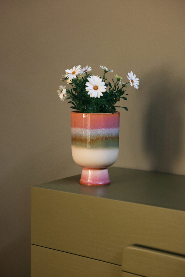 Retro flower pot rosefield | HK Living - Afbeelding 4