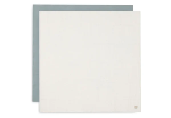 Hydrofiele Doek Large 115x115cm - Sea Green/Ivory - 2 Stuks | Jollein