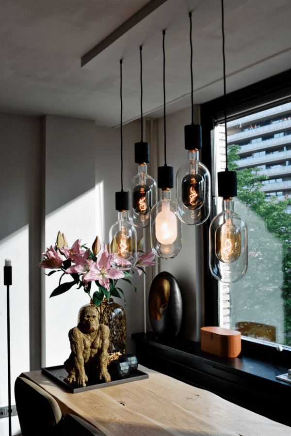 Sundsvall E27 Helder/Titanium 80 Lumen Dimbaar | Calex - Afbeelding 3