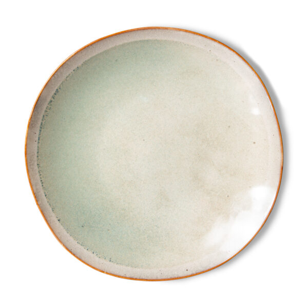 70s ceramics: side plates mist, set of 2 | HK Living - Afbeelding 2
