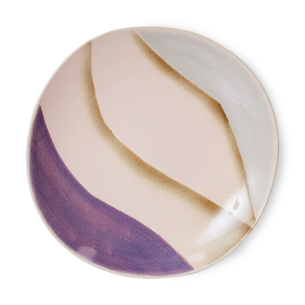 70s ceramics: side plates valley, set of 2 | HK Living - Afbeelding 2