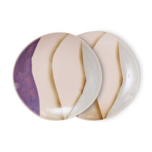 70s ceramics: side plates valley, set of 2 | HK Living