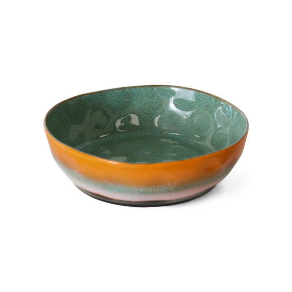 70s ceramics: pasta bowls golden hour, set of 2 | HK Living - Afbeelding 2
