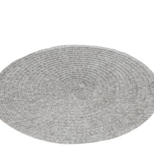 Placemat Rond Gevlochten Grijs | J-Line