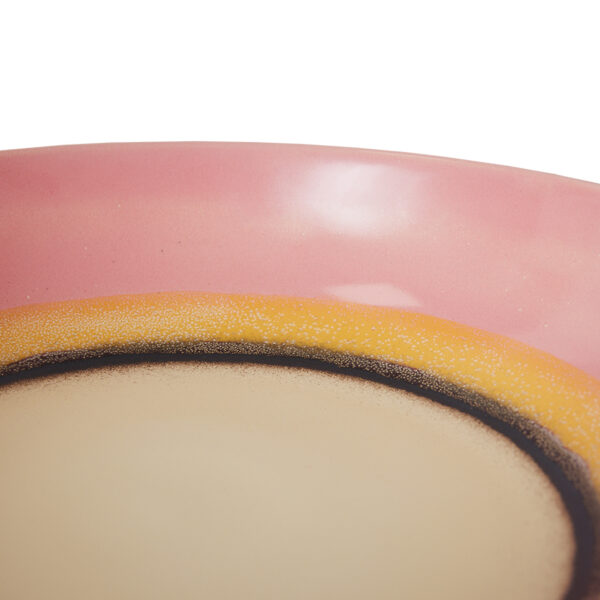 70s ceramics: salad bowl serene - Afbeelding 3