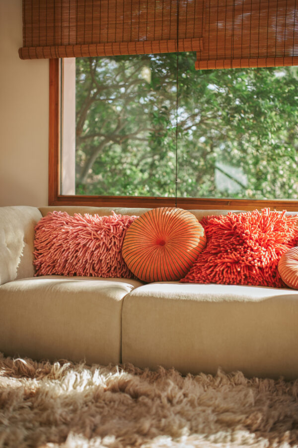 Round ripple cushion Sienna ø50cm | HK Living - Afbeelding 4