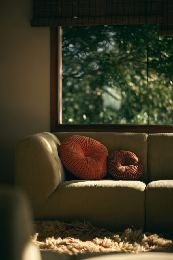 Round ripple cushion Sienna ø50cm | HK Living - Afbeelding 3