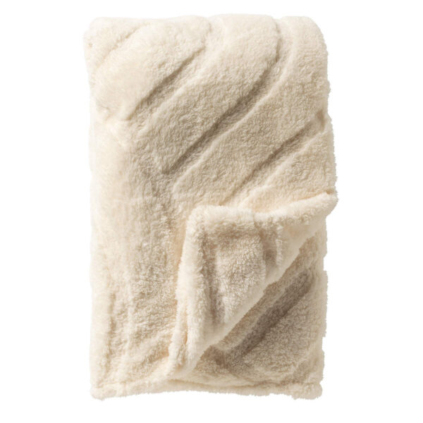 LESLIE plaid 150x200 cm - Tofu, beige | Dutch Decor