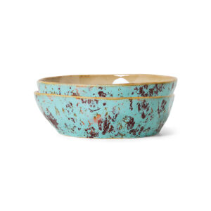 70s ceramics: pasta bowls patina, set of 2 | HK Living