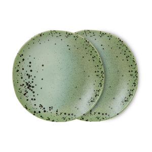 70s ceramics: side plates fleck, set of 2 | HK Living