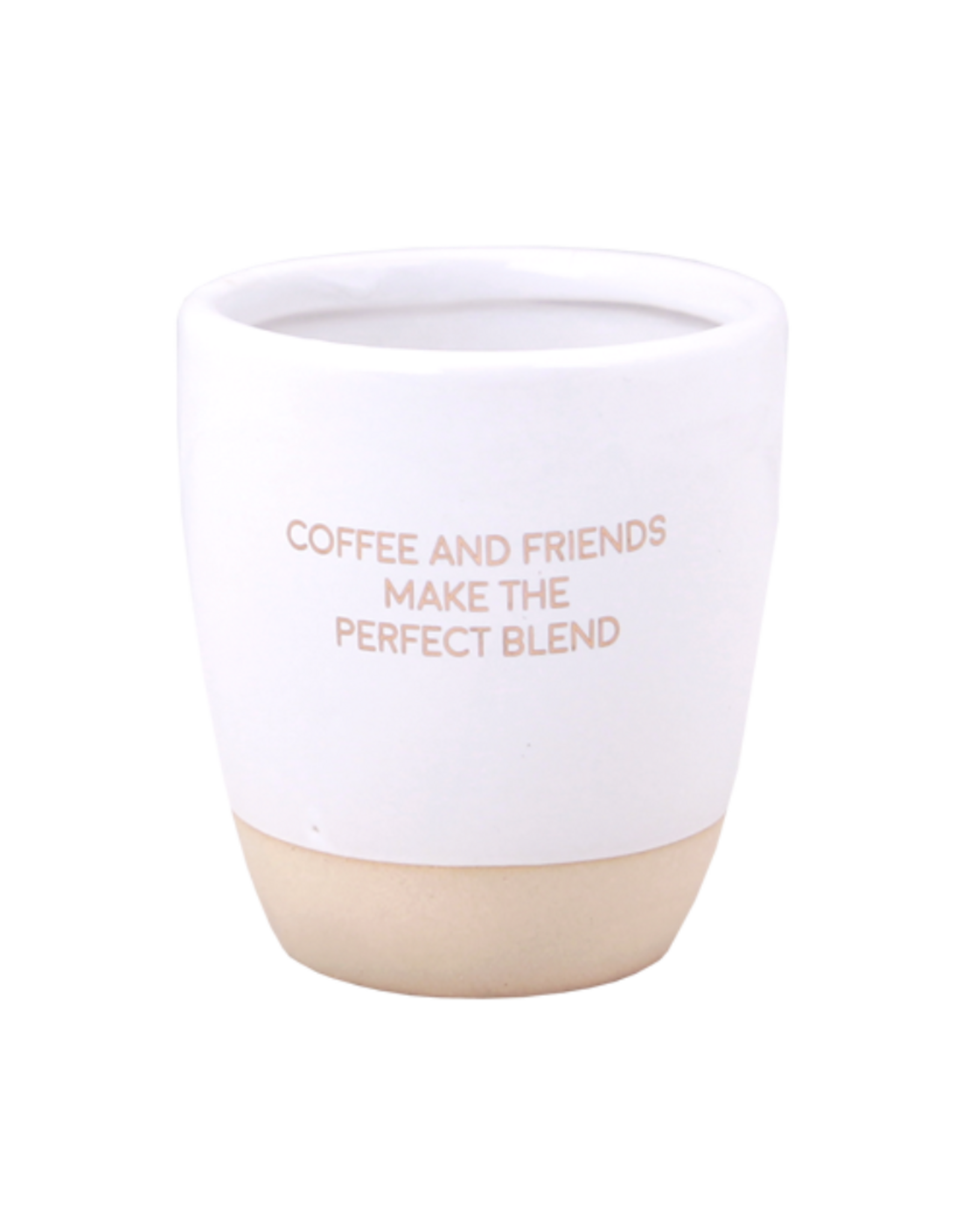 My Flame Lifestyle Organic Candle & Coffee Cup " Coffee and Friends Make The Perfect Blend"