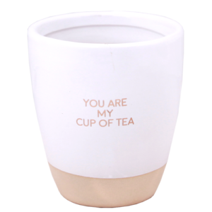 My Flame Organic Candle & Tea Cup "You Are My Cup Of Tea"