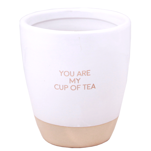 My Flame Organic Candle & Tea Cup "You Are My Cup Of Tea"